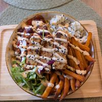 Tempeh salad at VEG in Split