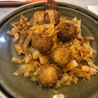 Hot cabbage and tofu fried balls at VEG in Split