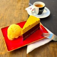 Vegan cake and ice cream. at VEG in Split