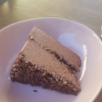 Raw chocolate cake at VEG in Split