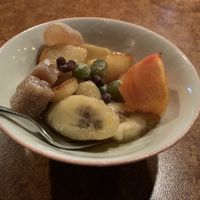 Vegan dessert at Rakuraku in Kyoto