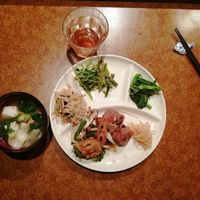 Vegan set of the day at Rakuraku in Kyoto