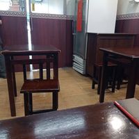 Inside humble but cold thanks to the airco at HéJiā Běi Ān SùShí DiǎnXīn 合家北安素食點心 in Taipei