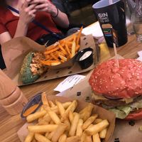 Space Dog & Star Burger at Space Burger in Vienna