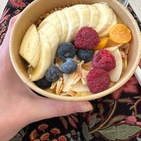 Mango bowl  at VIE - Juice Factory - T3 in Vienna