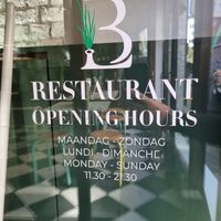 Opening hours at Le Botaniste - Bailli in Brussels