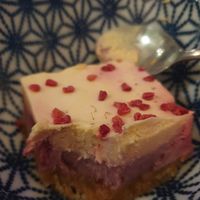 Raspberry tart at Le Botaniste - Bailli in Brussels