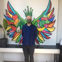 Just got my second Covid vaccine so we came here to celebrate. at Green Box Kitchen in Wilmington