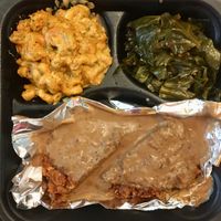 3 favorite foods: collards, Mac n cheese, and anything with gravy - all amazing! at KraVegan in Jacksonville