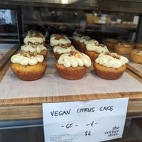 Citrus cake at The Corner Store Cafe in Dunedin