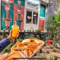 Mix of Savories and Pastries at Sahtein Oven in Cairo