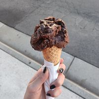 vegan choc honeycomb gelato - indulgent at Augustus Gelatery in Upper Ferntree Gully