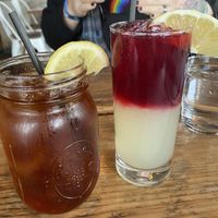 Lemonade and ice tea #Veganuary at Pickled Fish in Long Beach