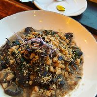 Wild mushroom, white bean and kale cassoulet   at Pickled Fish in Long Beach