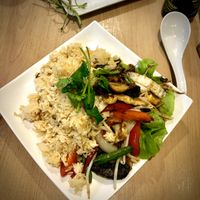 Chilli basil rice stir fry vegan at Saigon Chopsticks in The Entrance