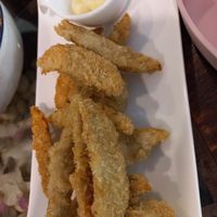 Fried tempeh at Shewe Vegan & Vegetarian Cafe in Chiang Mai