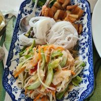 Papaya salad at Shewe Vegan & Vegetarian Cafe in Chiang Mai