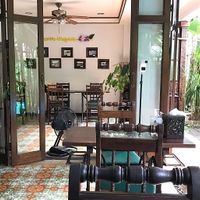 Courtyard at Shewe Vegan & Vegetarian Cafe in Chiang Mai