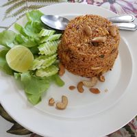 Fried rice Tom yum at Shewe Vegan & Vegetarian Cafe in Chiang Mai