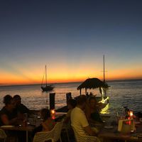 At sunset at Sebastian's in Kralendijk