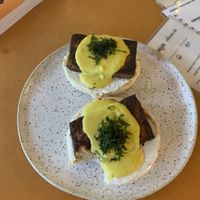 Tofu benedict  at Mornings in Curitiba