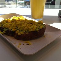 Avocado toast at Mornings in Curitiba
