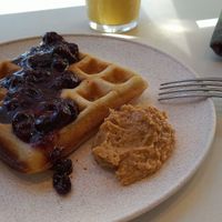 Waffles at Mornings in Curitiba