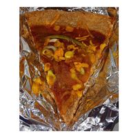 Veggie Pizza at StarLine Ital Kitchen in Roseau
