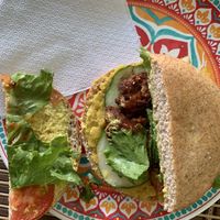 Vegan sandwich  at StarLine Ital Kitchen in Roseau