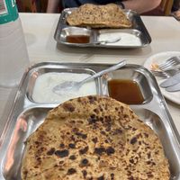 Breakfast paratha aloo   at Suryoday in Varanasi