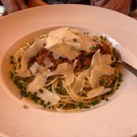 Walnut Bolognese Spaghetti at April in Feldkirch