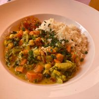 Vegetable curry at April in Feldkirch