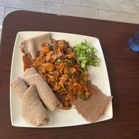 Mushroom Awze Bits  at Haleluya Ethiopian Gourmet in Fremont