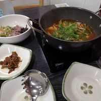 I had no clue how it worked but the owner helped me and explained everything :D at Dotori Kalguksu in Seoul