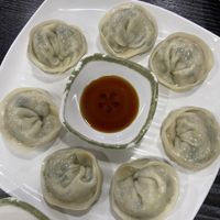 Mushroom dumplings, they only have veggie dumplings here   at Dotori Kalguksu in Seoul