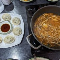 After cooking at Dotori Kalguksu in Seoul