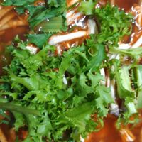 A close up picture at Dotori Kalguksu in Seoul