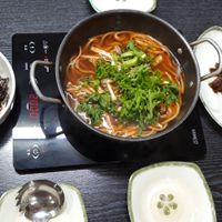Whole plates at Dotori Kalguksu in Seoul