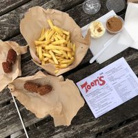 Japanse + Thaise kroket (Thaise = pittig)  at Toon's in Hengelo