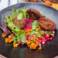 Warm falafel salad at The Bull on Bell Street in Henley-on-thames