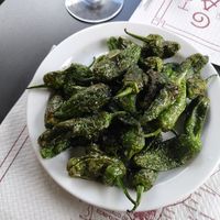 Padron peppers at A Travesía dos Soños in Sarria