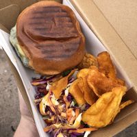Plant Based Cheeseburger at Archers' Table in Port Augusta