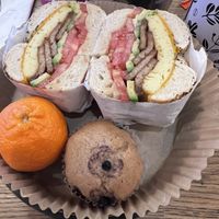 Vegan bacon with just egg ,avocado,and cheese  at UT47 Manhattan in New York City