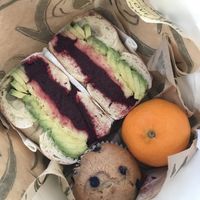 #17 Avocado, beet hummus and vegan egg #Veganuary at UT47 Manhattan in New York City