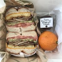 #6 Tofu bacon, vegan egg, vegan cheese, avocado, tomato #Veganuary at UT47 Manhattan in New York City