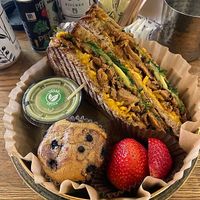Vegan Soy Chicken Panini at UT47 Manhattan in New York City