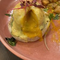 This was the yolk in the Benedict. So convincing!   at UT47 Manhattan in New York City