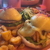 Vegan Eggs Benedict  at UT47 Manhattan in New York City