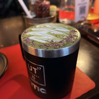 Oat milk matcha lattee  at UT47 Manhattan in New York City
