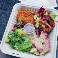 cutlet meal at Peace Cafe - Shibuya Scramble Square in Tokyo